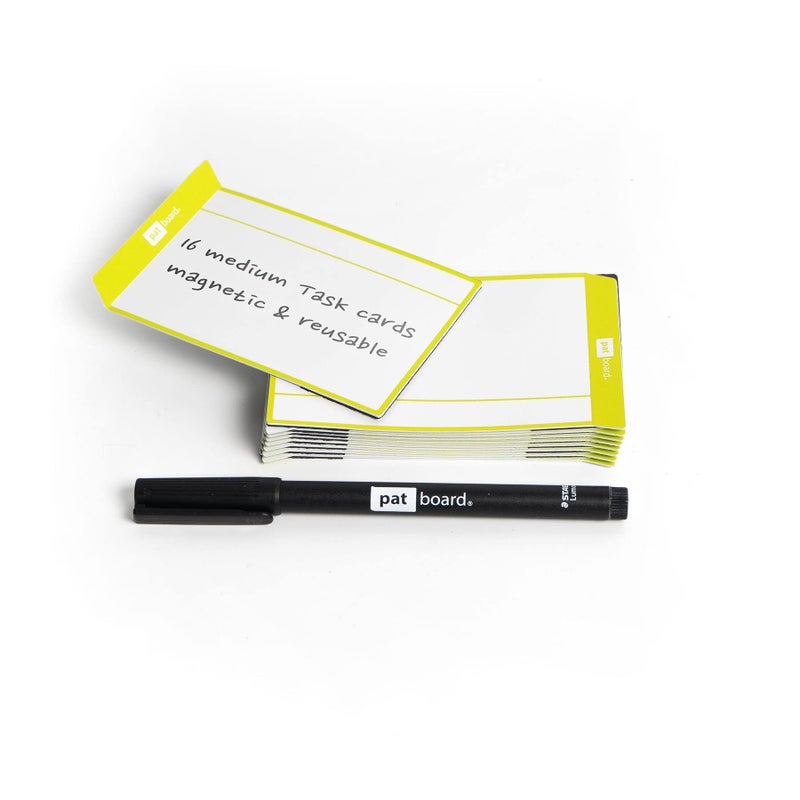 PATboard Scrum Board and Kanban Board Medium TASKcards Magnetic - Lime - Image 1